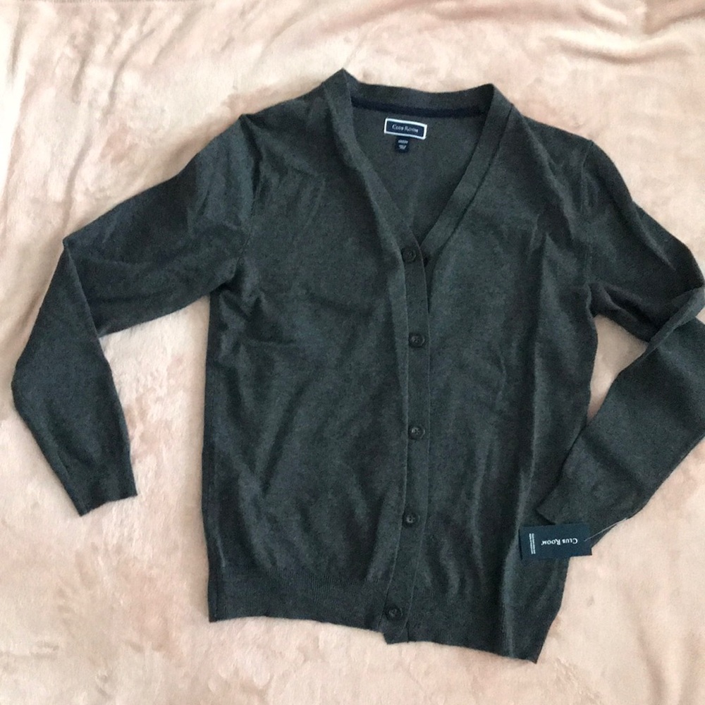 Grey NWT V cardigan.